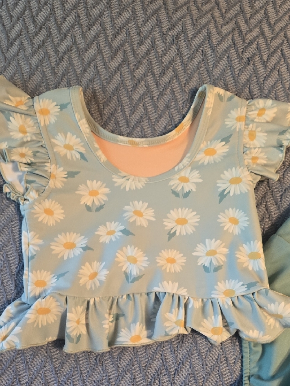 Evie's Studio Daisy Ruffle Two-Piece Set - Sage - Picture 6 of 7